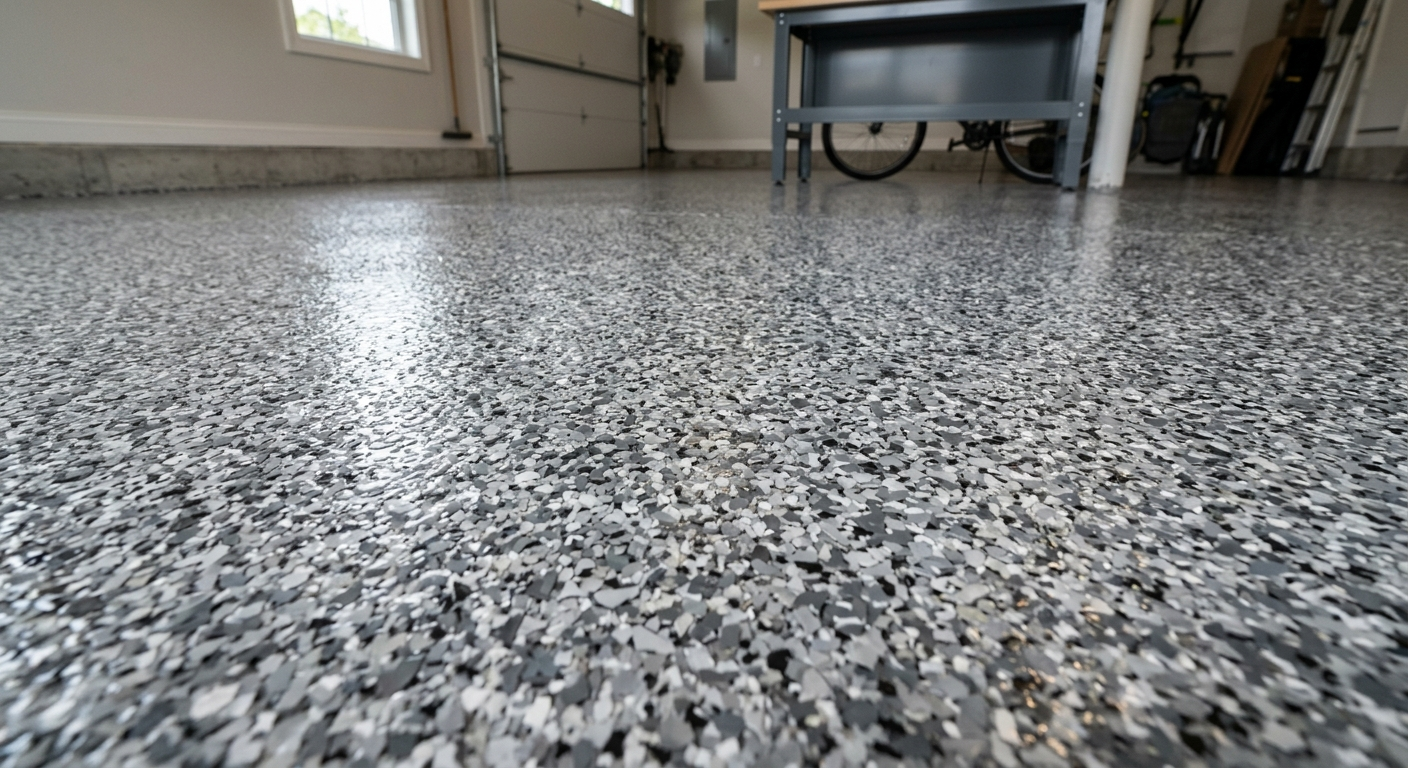 Garage flake system
