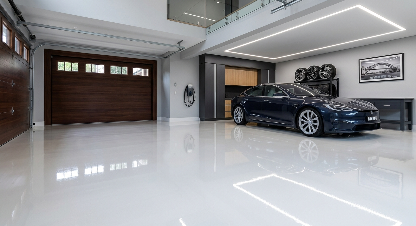 Luxury polyaspartic floor Melbourne