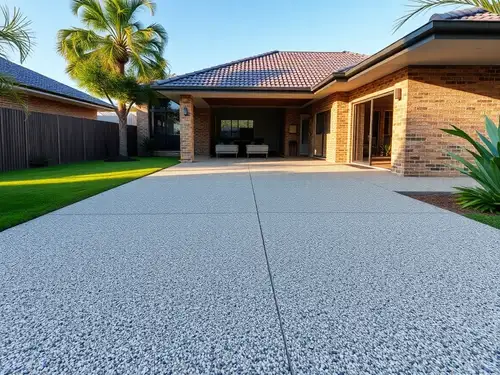 Textured flake driveway coating