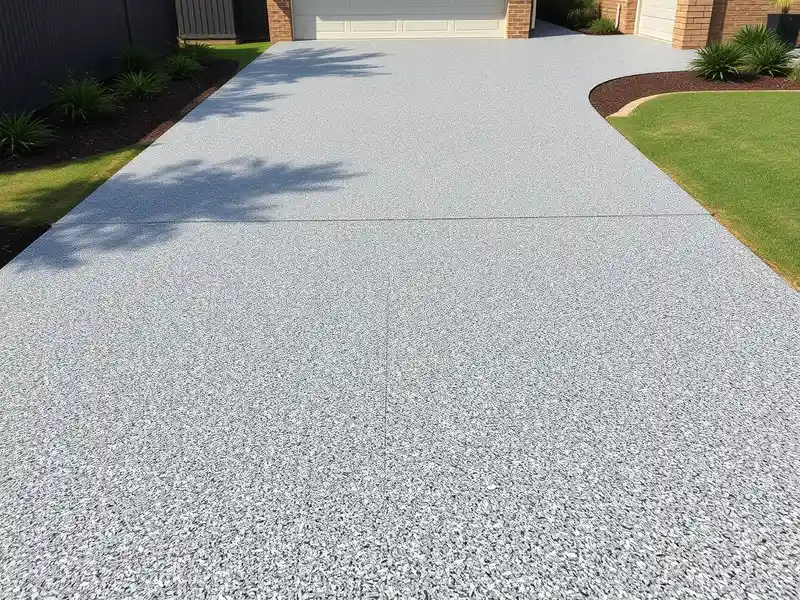 Flake broadcast driveway epoxy Melbourne