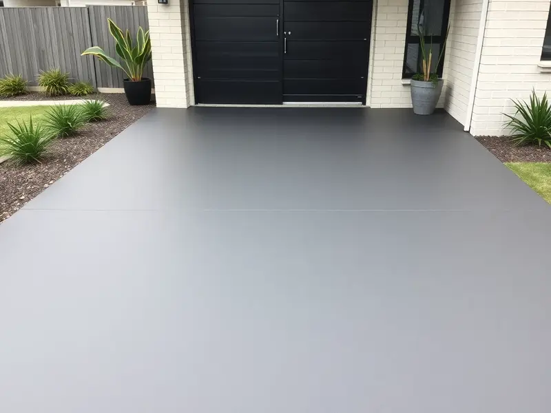 Plain sealed colour driveway epoxy Melbourne