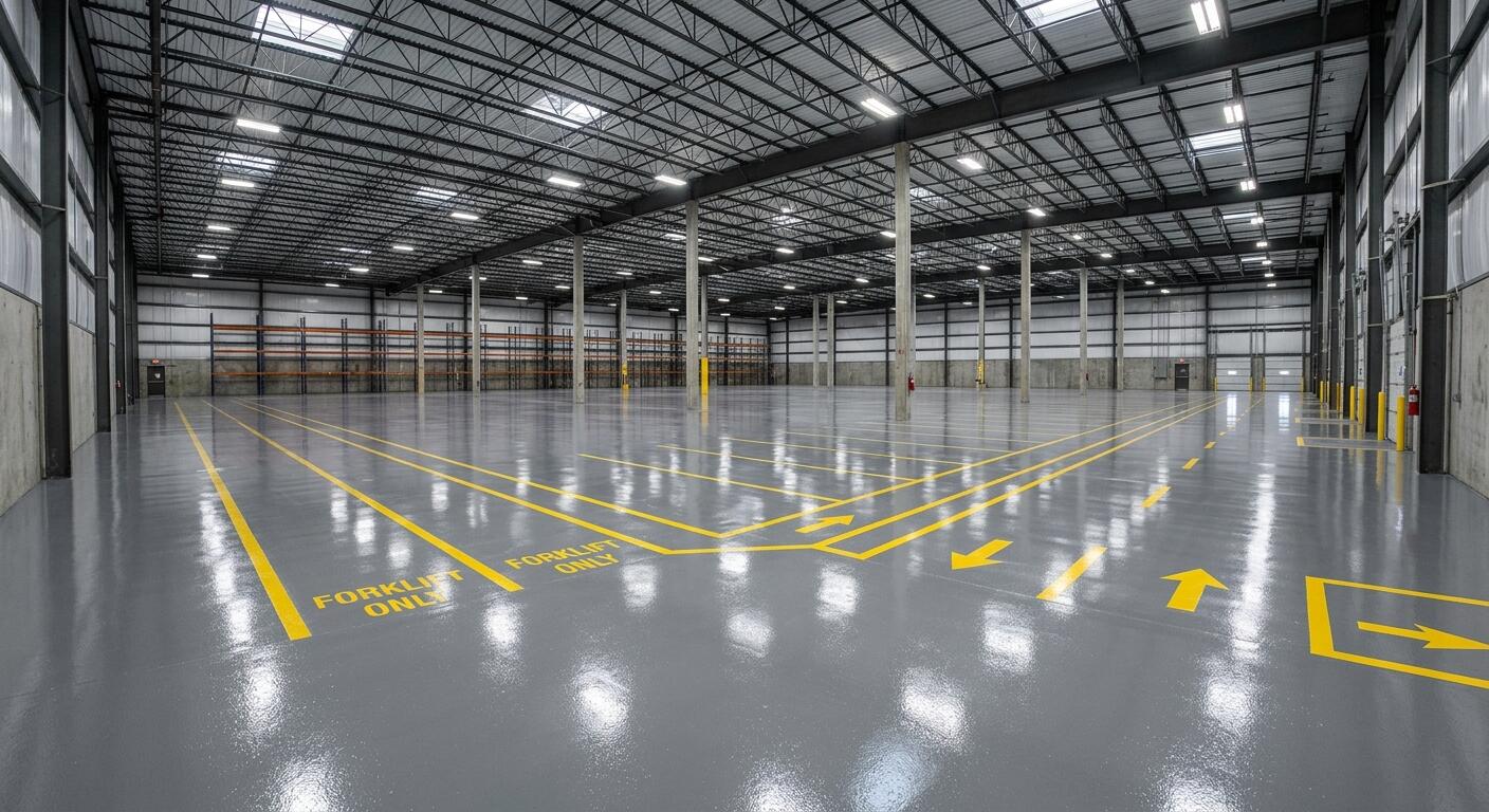 Commercial epoxy flooring warehouse Melbourne