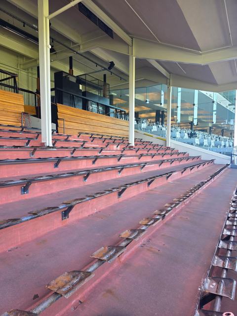Grandstand Seating Terraces Coated in Terracotta Red — photo 10