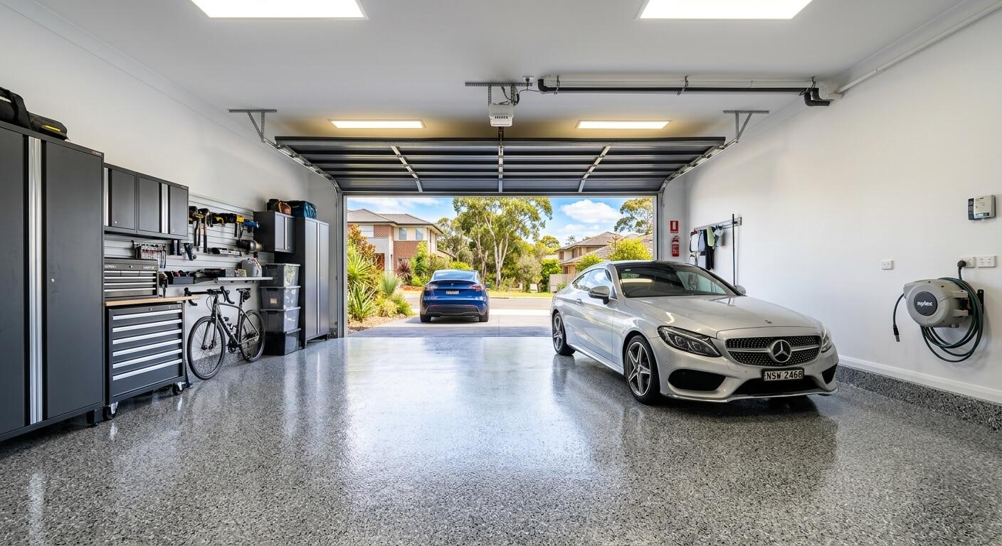 Full flake garage epoxy Melbourne